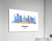 Warsaw Poland City Skyline Print Acrylic Print