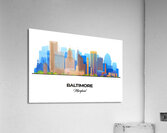 Baltimore Maryland City Skyline Print Acrylic Print