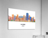 La Paz Bolivia City Skyline Print Acrylic Print