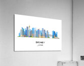 Sydney Australia City Skyline Print Acrylic Print