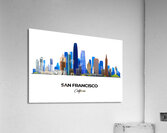 San Francisco California City Skyline Print Acrylic Print