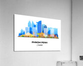 Phnom Penh Cambodia City Skyline Print Acrylic Print