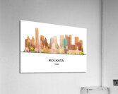 Kolkata India City Skyline Print Acrylic Print