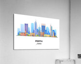 Perth Australia City Skyline Print Acrylic Print