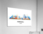 Portugal Skyline Print Acrylic Print