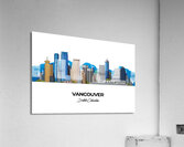 Vancouver British Columbia City Skyline Print Acrylic Print