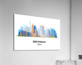 Sao Paulo Brazil City Skyline Print Acrylic Print