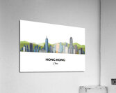 Hong Kong China City Skyline Print Acrylic Print