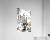 Vibrant Abstract Dance in Colorful Swirls Acrylic Print