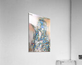 Abstract Mosaic Art with Blue and Earth Tones Acrylic Print