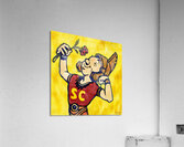 Vintage USC Rose Bowl Cartoon Art Acrylic Print