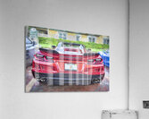 2024 Red Mistic Chevrolet Corvette E RAY Convertible X1  4 Acrylic Print