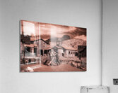 Rugged Standoff in a Deserted Town Acrylic Print