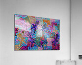 Colours of Stick men Acrylic Print