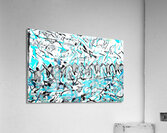 Blue and white of men Acrylic Print