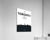 Geometric pattern skyline city America and Europe Acrylic Print