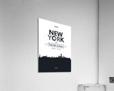 Geometric pattern skyline city America and Europe Acrylic Print