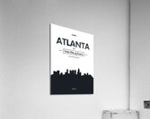 Geometric pattern skyline city America and Europe Acrylic Print