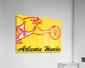 1970 atlanta hawks art remix Acrylic Print