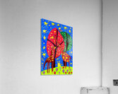 Abstract Doodle Art Giraffes- Mother and Child  Acrylic Print