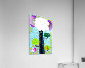 Abstract Doodle Art Cloud Burst  Acrylic Print