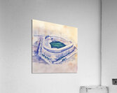 Yankee Stadium Watercolor Acrylic Print
