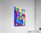 Abstract Doodle Art Flamingos Acrylic Print