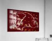 Vintage Alabama Decal Art Remix Acrylic Print