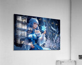 Cute Magical Anime Snow Queen Fantasy Painting Acrylic Print