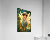 Cute and Girly Art Nouveau Style Fairy Painting Acrylic Print