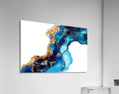 Elysian Waves - The Golden Symphony Acrylic Print