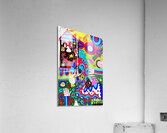 Abstract Doodle Art Whimsical Characters Acrylic Print