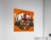 1980s Oregon State Beaver Soldier Cartoon Art Acrylic Print
