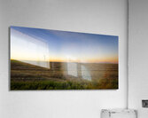Wind Turbines at Sunset Acrylic Print