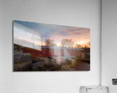 January Sunrise at Covered Bridge Park Acrylic Print