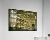 Covered Bridge Interior Holiday Lights Acrylic Print