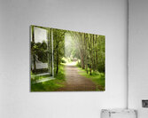 Impressionistic Nature Path Through the Scottish Highlands Acrylic Print