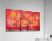 Red Autumn in Impasto 7 Acrylic Print