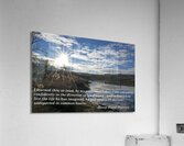  Thoreau dreams poster Acrylic Print