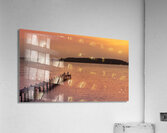 Rehoboth Bay Sunset and Pier Acrylic Print
