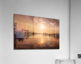 Rehoboth Bay Marina Golden Hour Acrylic Print