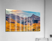 Golden Autumn Peaks Acrylic Print