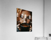 Cozy Coffee Moment Portrait Acrylic Print