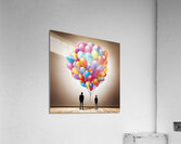 Lifted by Balloons  4 Acrylic Print