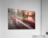 Lehigh Parkway Footbridge Looking Upstream Acrylic Print