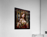 A Timeless Portrait Of A Radiant Redhead In A Palace Of Gold Mesmerizing AI Concept Art by Xzendor7 Acrylic Print
