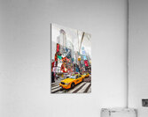 New York Times square pop art comic style Acrylic Print