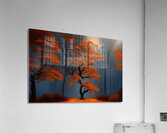 Tree in the Forest Landscape Mural 1 Acrylic Print