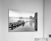 Chinese bridge and pavilion on Hangzhou lake China Acrylic Print