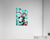 Abstract Coloured Leaves Acrylic Print